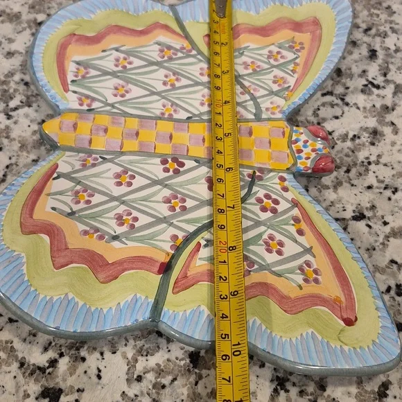 Retired Mackenzie-Childs Butterfly Trivet - Picture 10 of 12